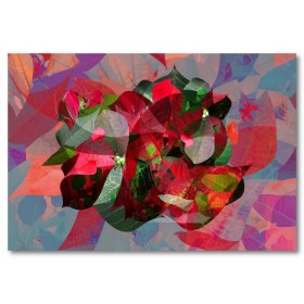 Αφίσα (αφηρημένο, πολύχρωμο, σχήματα, γραμμές, χρώματα, φύλλα)